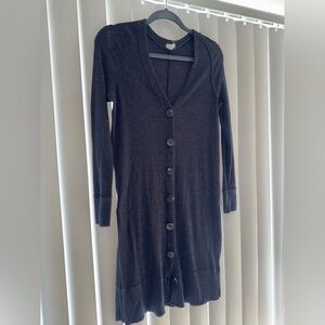 We The Free navy Long Button-Up cardigan with glitter throughout- send offer ❤️